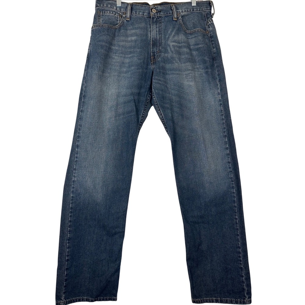 Levi's 569 Loose Straight Jeans Mens 33x34 100% Cotton Blank Red Tab Baggy Denim